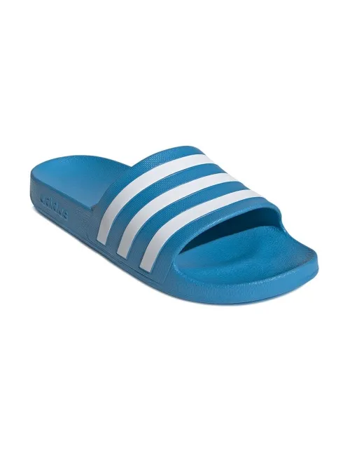 Flip Flops Adidas Adilette Aqua Blue Blue White Unisex | Ofertas de padel