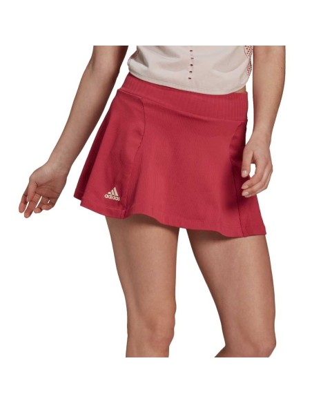 Skirt Adidas Primeblue Knit Pink Women's | Ofertas de padel