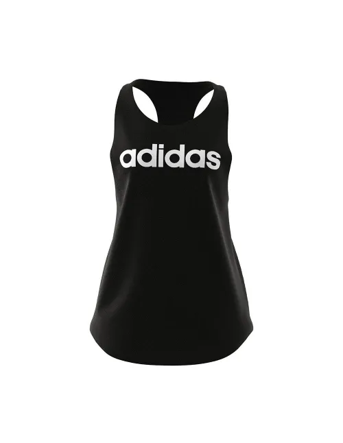 Camiseta Adidas Tirantes Essentials Logo Negro Mujer | Ofertas de pádel