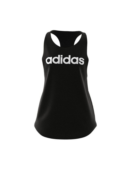 Camiseta Adidas Tirantes Essentials Logo Negro Mujer | Ofertas de pádel