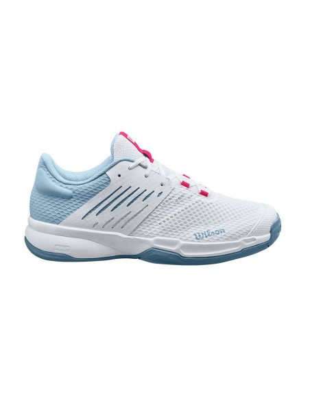 Zapatillas Wilson Kaos Devo 2.0 Blanco Azul Mujer Wrs328830 | Ofertas de padel