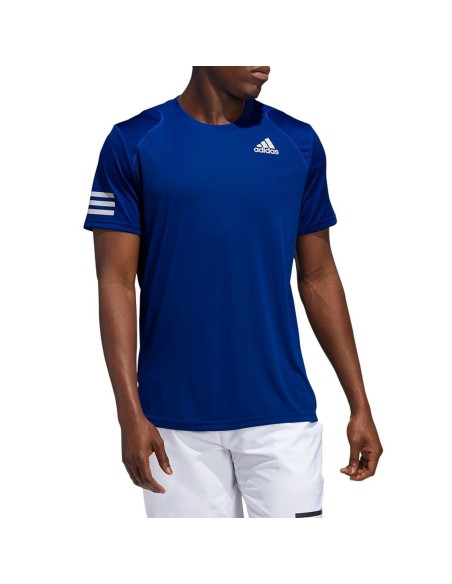 Adidas T-Shirt Club Tennis 3-Stripes Collegiate Royal | Ofertas de padel