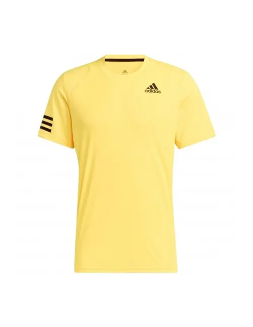 Adidas T-shirt Club Tennis 3-Stripes Amarelo | Ofertas de padel