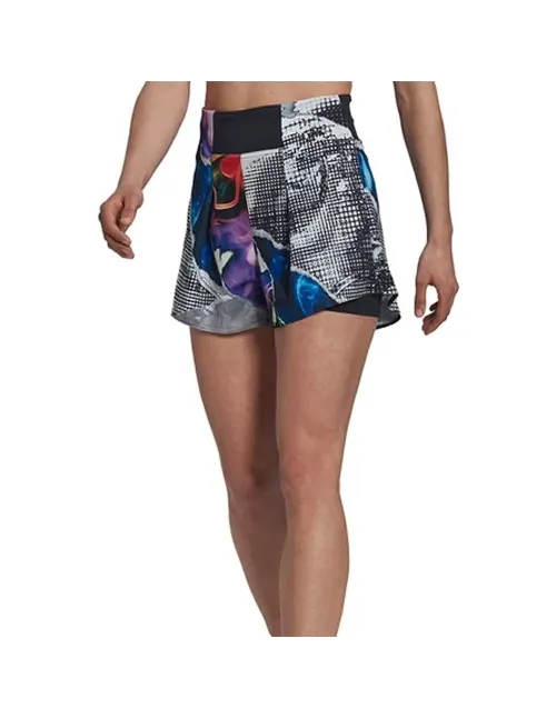 Shorts Adidas Tennis U.S. Black Graphic Women's Shorts |Padel offers