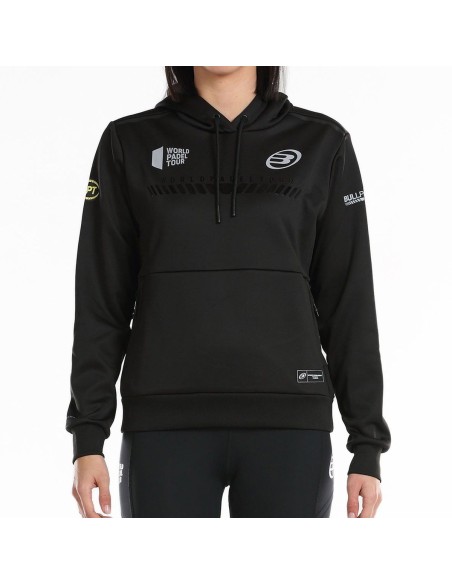 Sudadera Bullpadel Leste Preto Mulher | Ofertas de padel
