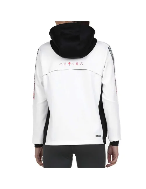 Sudadera Bullpadel Drena Blanco | Ofertas de pádel