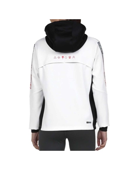 Sudadera Bullpadel Drena Blanco | Ofertas de pádel