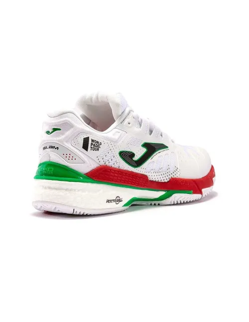 Joma T.Slam Homens 2202 Branco Vermelho | Ofertas de padel