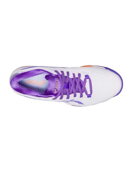 Asics Solution Speed Ff 2 Clay 1042A134-104 De Mulher Branco E Azul | Ofertas de padel