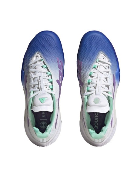 Adidas Barricade Clay Blanco Azul Mujer Hq8428 |Padel offers