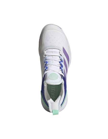 Adidas Adizero Ubersonic 4 Lanzat White Purple Women's Hq8390 | Ofertas de padel