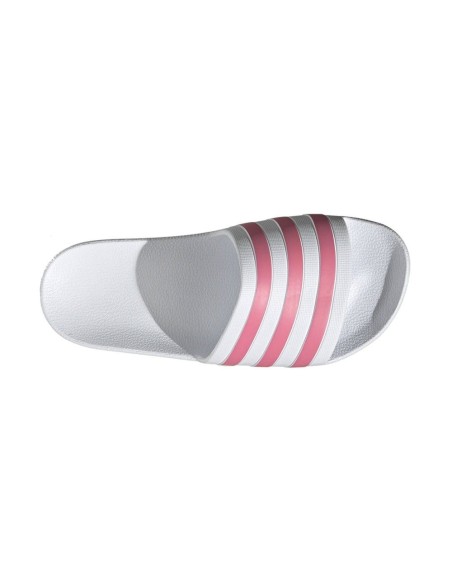 Adidas Chinelos Adilette Aqua Branco Rosa Mulheres Gz5237 | Ofertas de padel