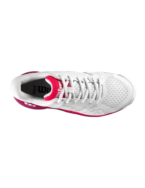 Girls’ White And Magenta Wilson Rush Pro Ace Wrs330380 | Ofertas de padel