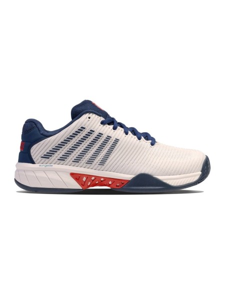 Kswiss Hypercourt Express 2 Branco Azul Marinho | Ofertas de padel