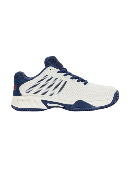 Kswiss Hypercourt Express 2 Hb Blanco Azul Marino Junior | Ofertas de pádel