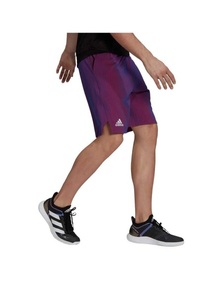 Pantalon Corto Adidas Tennis Primeblue Next Level Morado | Ofertas de pádel