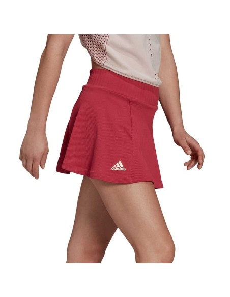 Skirt Adidas Primeblue Knit Pink Women's | Ofertas de padel