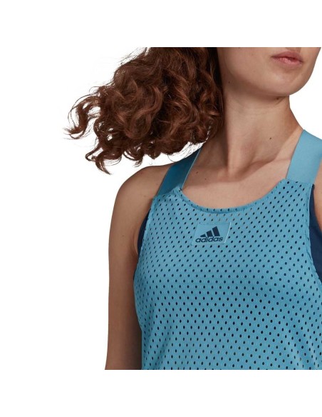 Adidas Primeblue Women's Blue Tank Top | Ofertas de padel