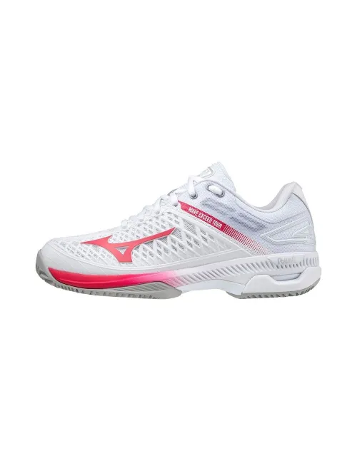Mizuno Wave Exceed Tour 4 Cc Blanco Rosa Mujer | Ofertas de pádel