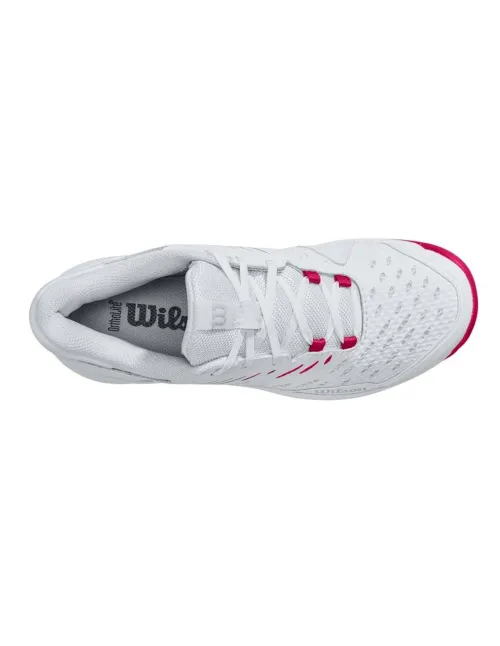 Wilson Kaos Comp 3 Bianco Rosa Donna |Padel offers