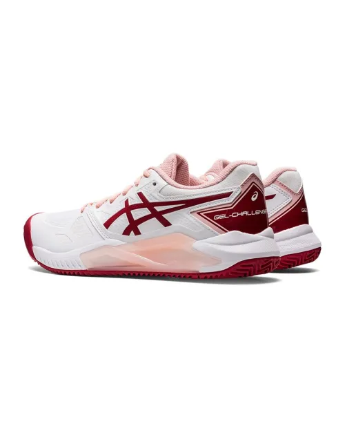 Asics Gel-Challenger 13 Clay Branco Rosa Mulher | Ofertas de padel