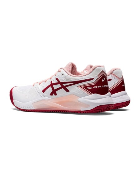 Asics Gel-Challenger 13 Clay Blanco Rosa Mujer | Ofertas de pádel