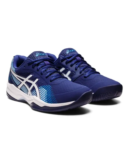 Asics Gelgame 8 Azul Blanco Mujer | Ofertas de pádel
