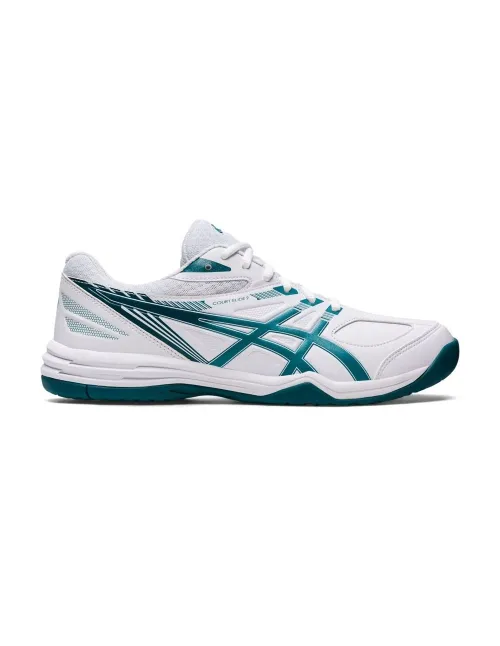 Asics Court Slide White Green | Ofertas de padel