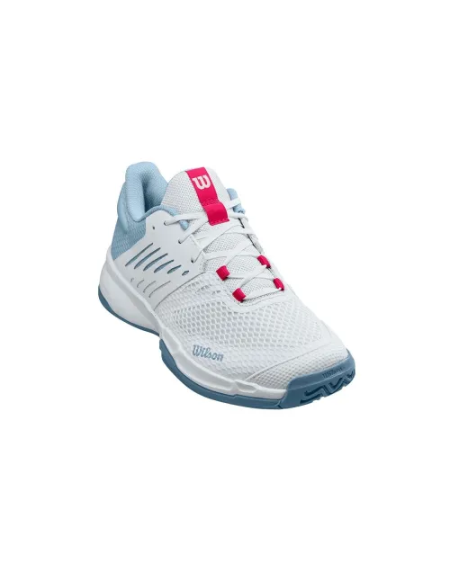 Wilson Kaos Devo 2.0 Mulher Branco Azul | Ofertas de padel