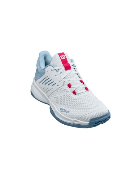 Wilson Kaos Devo 2.0 Blanco Azul Mujer | Ofertas de pádel
