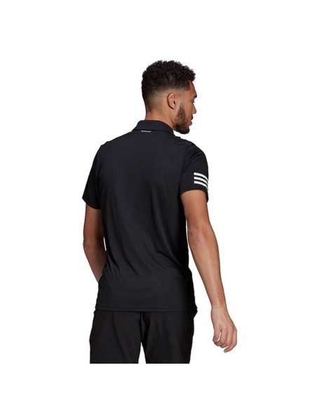 Polo Adidas Club 3str Negro Blanco | Ofertas de pádel