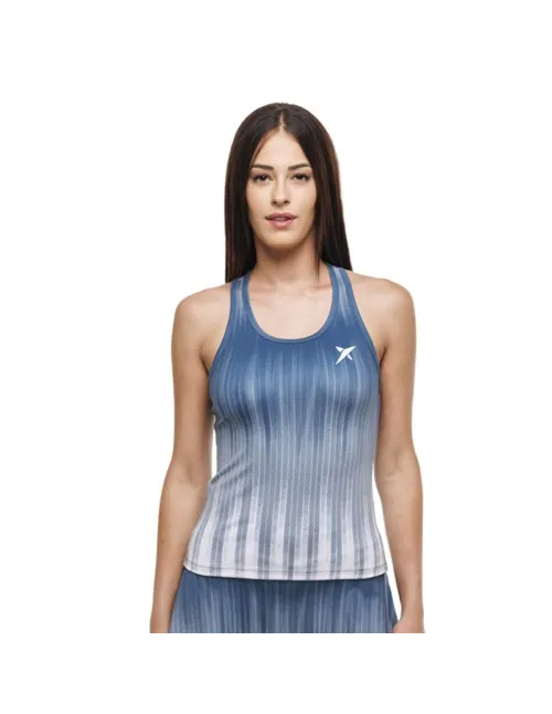 Drop Shot Maglietta Isora Blu Bianco Donna |Padel offers