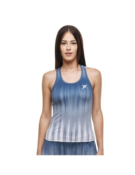 Drop Shot T-shirt Isora Mulher Azul Branco | Ofertas de padel