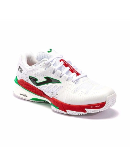 Joma T.Slam Homens 2202 Branco Vermelho | Ofertas de padel