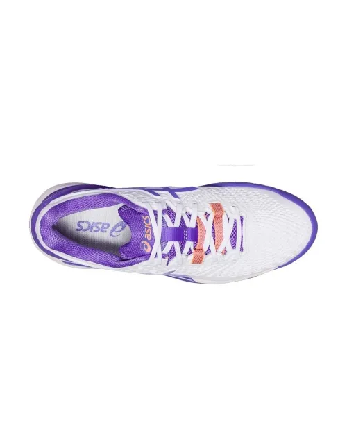 Asics Gel-Resolution 9 Feminino Branco Roxo 1042a208-101 | Ofertas de padel