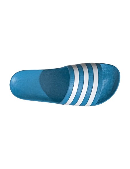 Flip Flops Adidas Adilette Aqua Blue Blue White Unisex | Ofertas de padel
