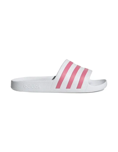 Adidas Chinelos Adilette Aqua Branco Rosa Mulheres Gz5237 | Ofertas de padel