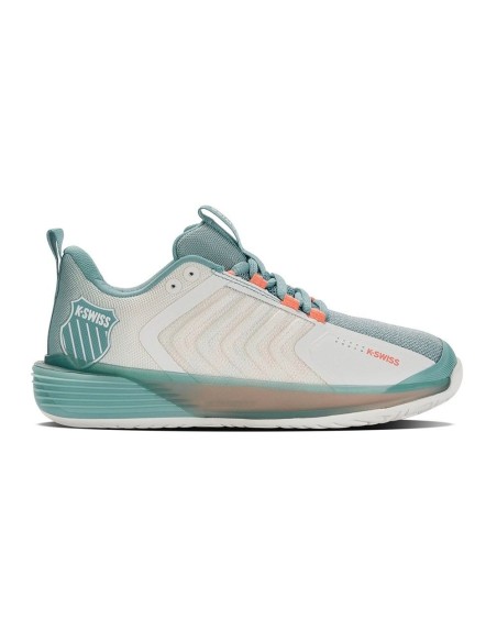 Kswiss Ultrashot 3 Blanco Verde Mujer | Ofertas de pádel