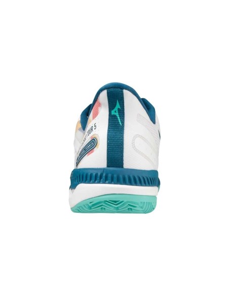 Mizuno Wave Exceed Tour 5 Clay Court Blanco Azul 61Gc2274 30 | Ofertas de pádel