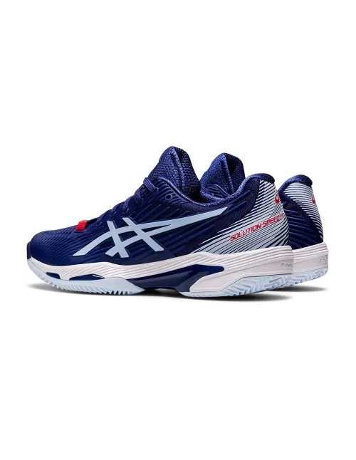 Asics Solution Speed Ff 2 Clay Azul Blanco Mujer | Ofertas de pádel
