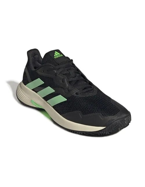 Adidas Courtjam Control Clay Black Green | Ofertas de padel