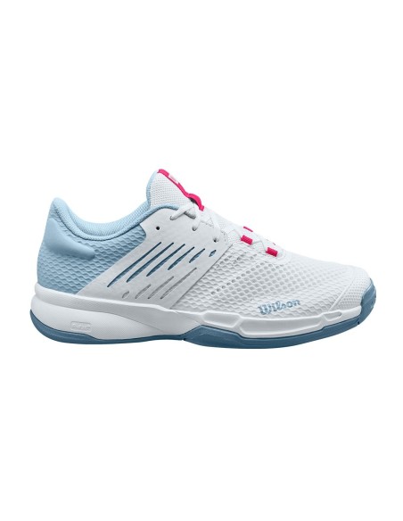 Wilson Kaos Devo 2.0 Mulher Branco Azul | Ofertas de padel