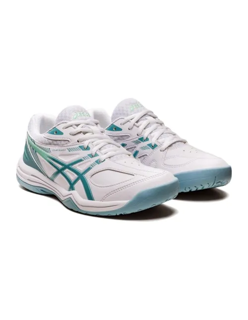 Asics Court Slide Blanco Azul Mujer 21042A149 104 | Ofertas de padel