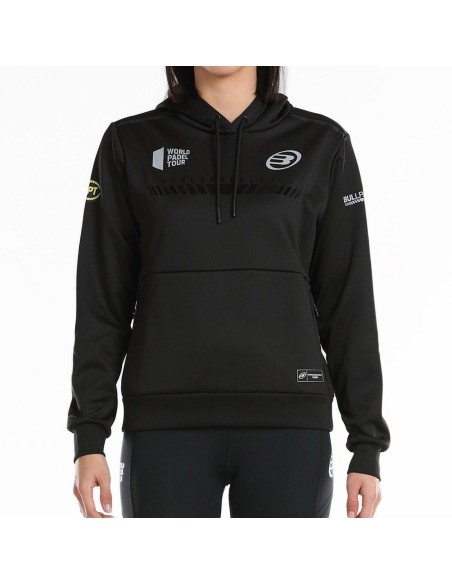 Sudadera Bullpadel Leste Preto Mulher | Ofertas de padel