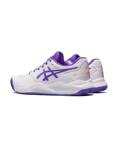 Asics Gel-Challenger 13 Clay Blanco Y Morado Mujer 1042a165-104 | Ofertas de pádel