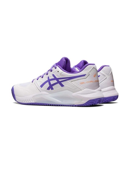 Asics Gel-Challenger 13 Clay Blanco Y Morado Mujer 1042A165-104 | Ofertas de pádel