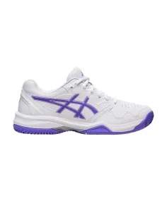 Asics Gel-Dedicate 7 Clay Blanco Morado Mujer 1042A168-104 | Ofertas de padel