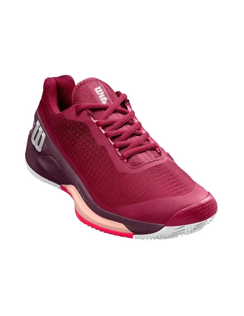 Wilson Rush Pro 4.0 Clay Wine Women's | Ofertas de padel