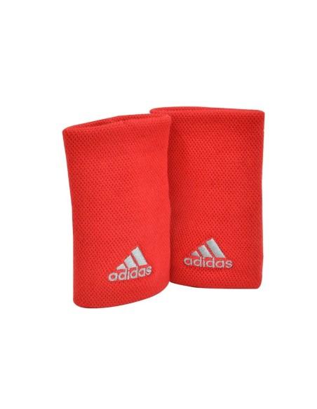 Muñequera Grande Adidas Tennis Rojo Gris | Ofertas de pádel
