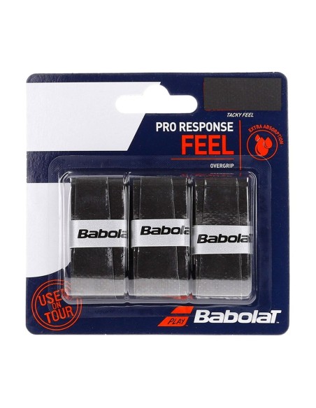 Overgrip Babolat Pro Response Feel Negro | Ofertas de pádel